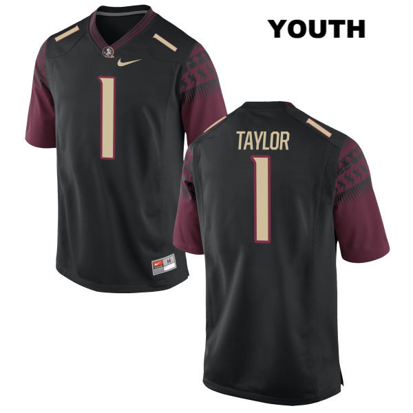 Youth NCAA Nike Florida State Seminoles #1 Levonta Taylor College Black Stitched Authentic Football Jersey NUJ4769JE